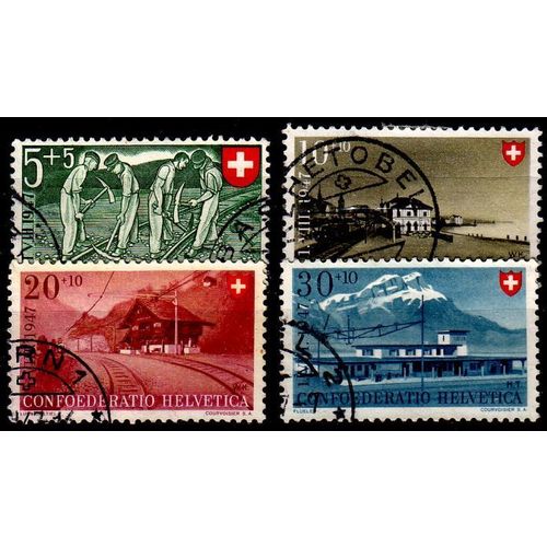 SCHWEIZ SWITZERLAND [1947] MiNr 0480-83 ( O/used ) [03] Pro Patria