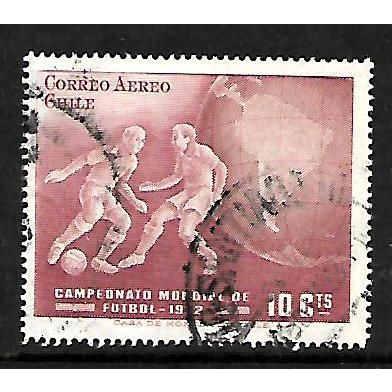 CHILE 1962 WORLD FOOTBALL CHAMPIONSHIPS 10c LAKE FOOTBALLERS SG 542 FU