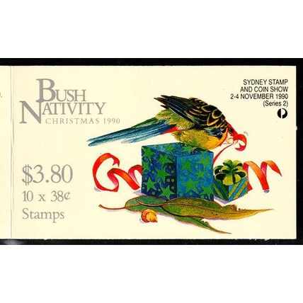 Australia 1990 Christmas Booklet of 10 x 38c MNH Stamps