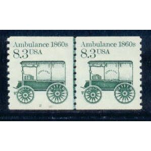 2128 8.3c Ambulance Fine MNH Dry Gum CNP Left 2 W0346