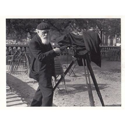 Luxembourg Tripod Camera in Garden Party AWARD Photographer Photo Postcard