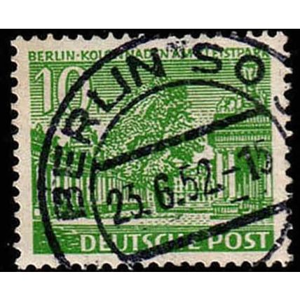 Germany 1949 Buildings 10Pfg Used Stamp