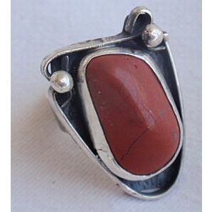 Natural blood stone ring LG