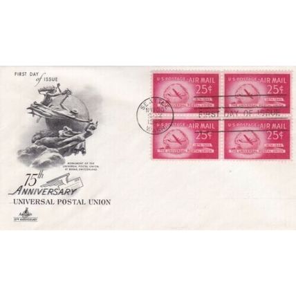 United States 1949 Universal Postal Union FDC Seattle Cancel Unaddressed VGC