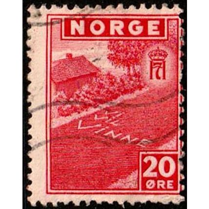 Norway 1945 London Edition 20ore Used Stamp House.