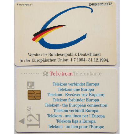 Germany Phone Card - Telekom Verbindet Europa