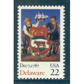 2336 22c Delaware Fine MNH MA2100