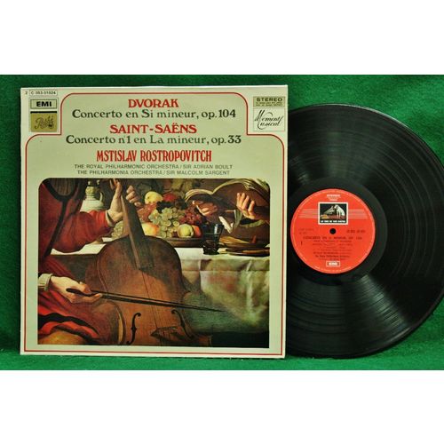 Rostropovitch/Boult/Sargent - Dvorak/Saint-Saens Concertos - 2C 053-01924 - EX+