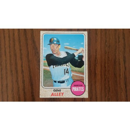 1968 Topps Card # 053 Gene Alley Good (2) Pittsburgh Pirates