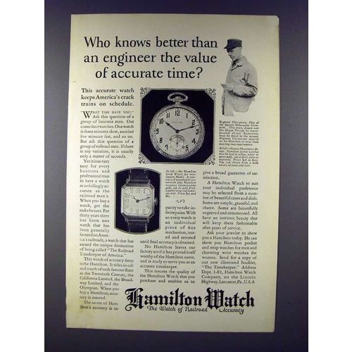 1925 Hamilton Masterpiece, Strap Watch Ad!
