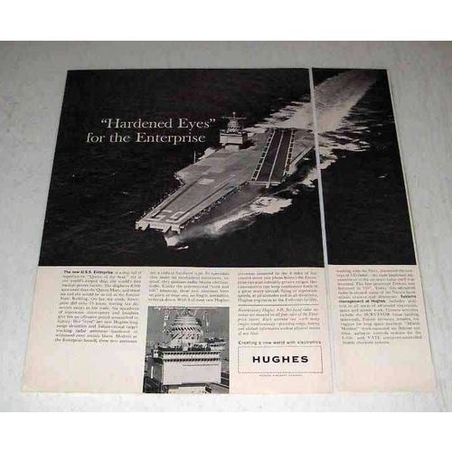 1962 Hughes Aircraft Ad - U.S.S. Enterprise Radar