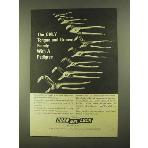 1968 Channellock Tongue and Groove Pliers Ad - Pedigree