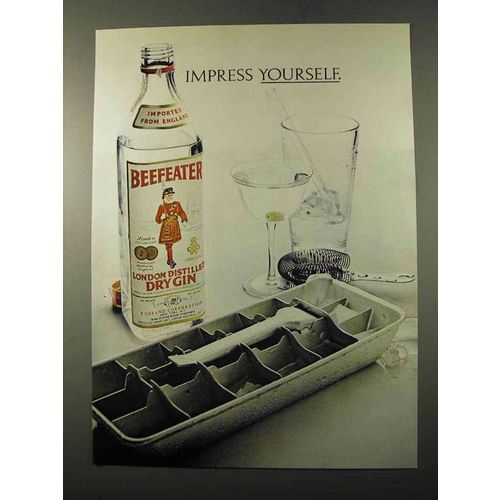 1972 Beefeater Gin Ad - Impress Yourself