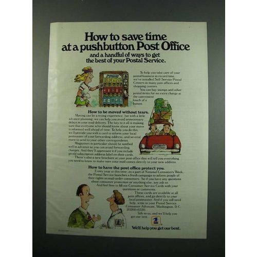 1984 United States Postal Service Ad - Pushbutton