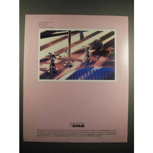 1991 Kohler Faucet Ad - The Bold Look of Kohler