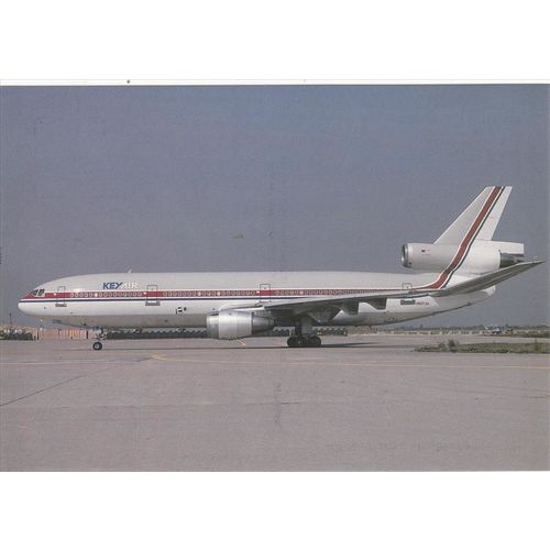 Key Air Douglas DC10 10 Aircraft Postcard (A20891)