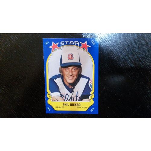 1981 Fleer Star Sticker Card # 023 Phil Niekro Ex (5) Atlanta Braves