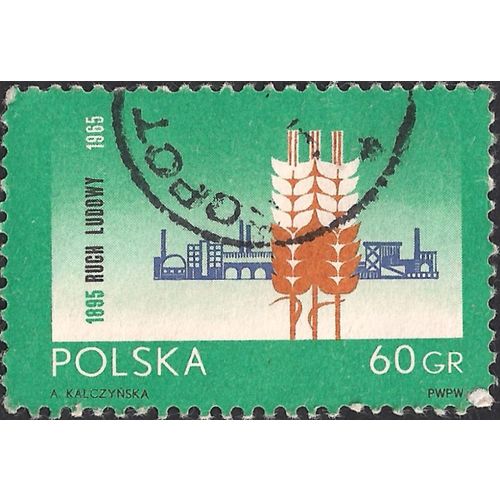 POLAND, Wheat and Industrial Complex, green 1965, 60 Gr