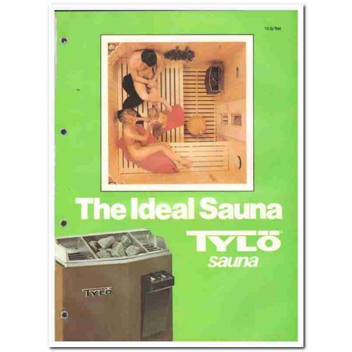 TYLO SAUNA COMPANY 1982 Supersport pre-built rooms vintage catalog