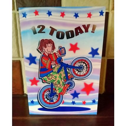 12th Birthday Card - Boys - 0015a