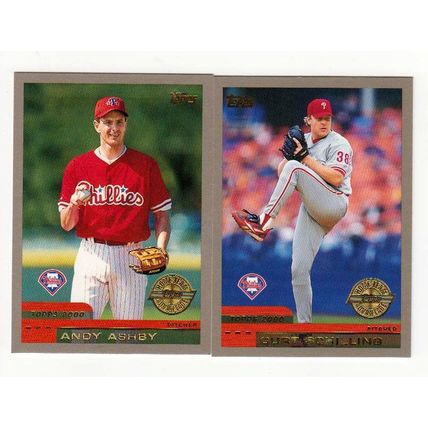 2000 Topps HTA Philadelphia Phillies team set with chrome traded - 21 cards