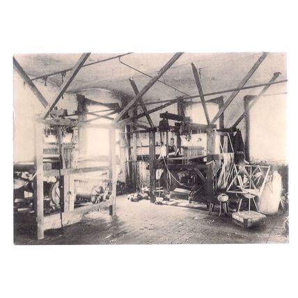 CARPET HANDLOOMS, KIDDERMINSTER, WORCESTERSHIRE. unused museum postcard 1980s A