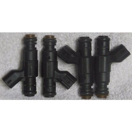 Four OEM Bosch 0280155991/04891192AA 01-07 Mini Cooper 1.6 1.4 L Fuel Injector