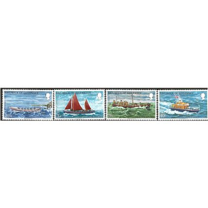 Guernsey 1974 Lifeboats Set SG94-97 Unmounted Mint . .. .