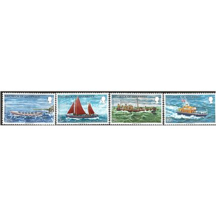 Guernsey 1974 Lifeboats Set SG94-97 Unmounted Mint . .. .