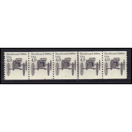 2124 4.9c Buckboard Very Fine MNH Dry Gum PNC 4/5 X0259