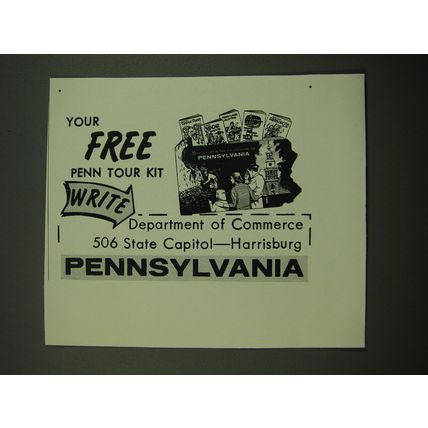 1962 Pennsylvania Department of Commerce Advertisement