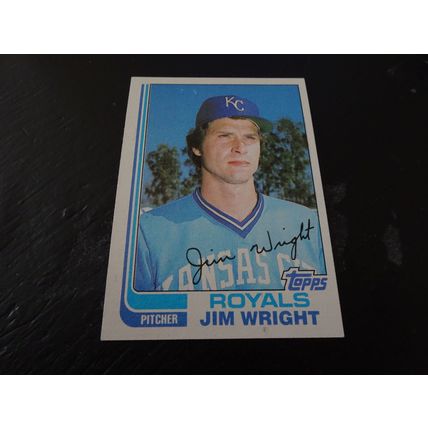 1982 Topps Card # 362 Jim Wright Very Good-Excellent (4) Kansas City Royals