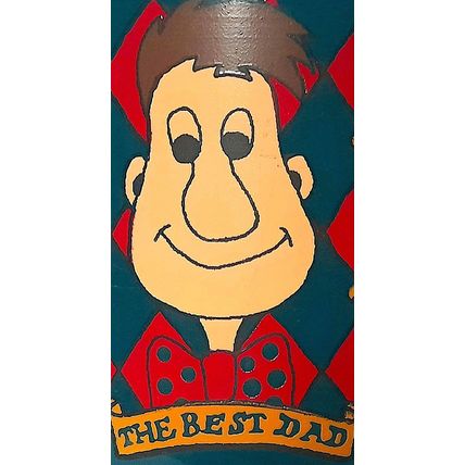 COFFEE MUG - THE BEST DAD by KILNCRAFT - 9 x 8 cm diameter - CLEAN - VERY GOOD