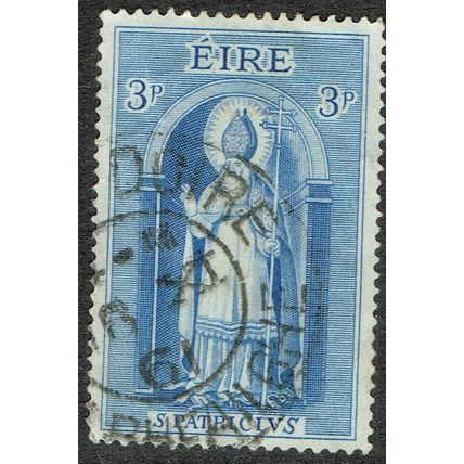 Ireland 1961 15th Death Centenary of Saint Patrick 3d Blue SG186 FU