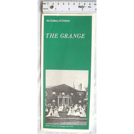 c1972 leaflet The Grange, Ontario, Canada