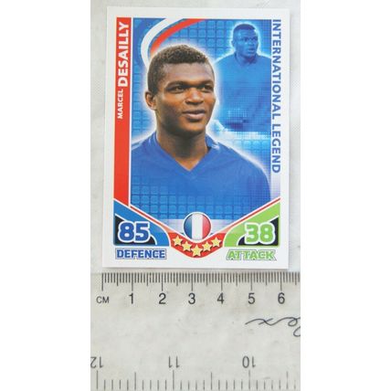 2010 Topps Match Attax World Cup Trading Card - France, Marcel Desailly