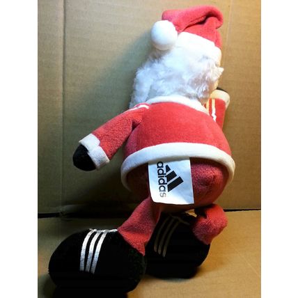 Adidas Xmas Santa Claus Plush Doll - RARE Promotion Christmas Toy