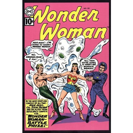 Wonder Woman Battle For Love Issue 125 Comic Book Postcard