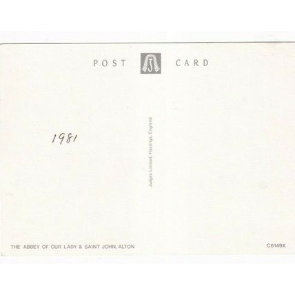 Abbey of Our Lady & St John Alton Postcard unused VGC