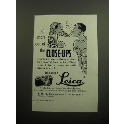 1949 Leica Camera Ad - Get more out of the close-ups