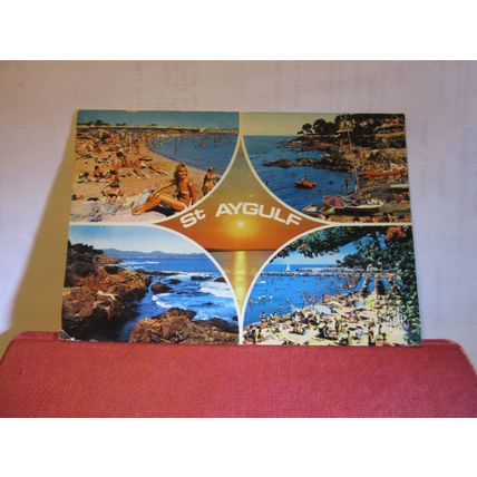 multiview, ST. AYGULF, COTE D' AZUR, FRANCE used postcard 1980 pm =