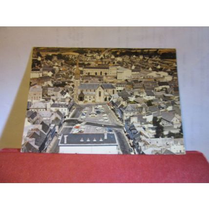 CHURCH SQUARE, LANDIVISIAU, BRETAGNE, France.. used postcard 1983 pm #