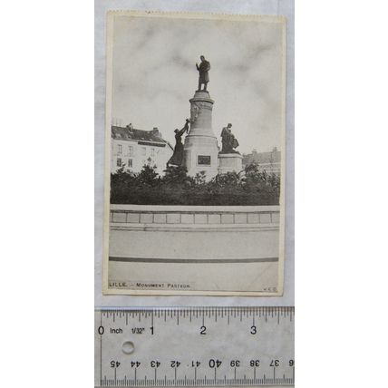 vintage postcard Lille, France, Monument Pasteur