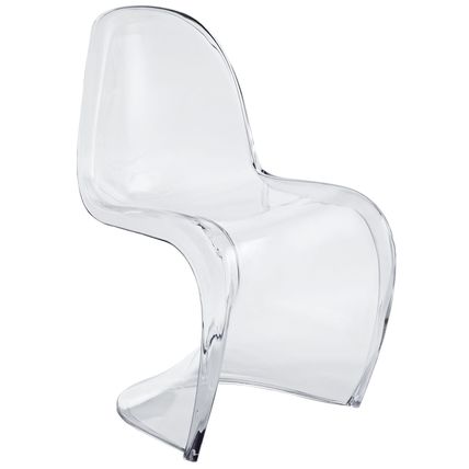 Mid-Century Modern ABS ‘Wave’ Stack Chair Dining Side Accent Adult 240 lb Weight