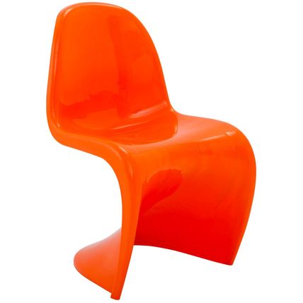 Mid-Century Modern ABS ‘Wave’ Stack Chair Dining Side Accent Adult 240 lb Weight