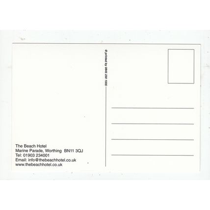 The Beach Hotel Marine Parade Worthing Postcard West Sussex BN11