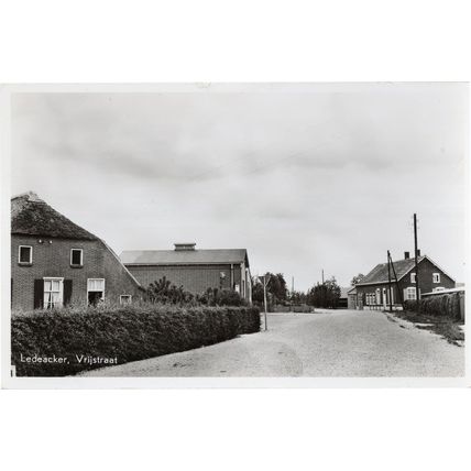 Ledeacker Vrijstraat Holland Rare Real Photo Vintage Postcard