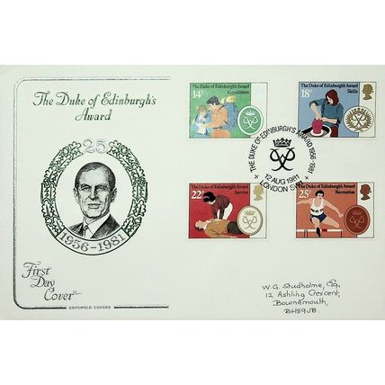 1981 Duke Of Edinburgh's Award, London Postmark, Cotswold FDC