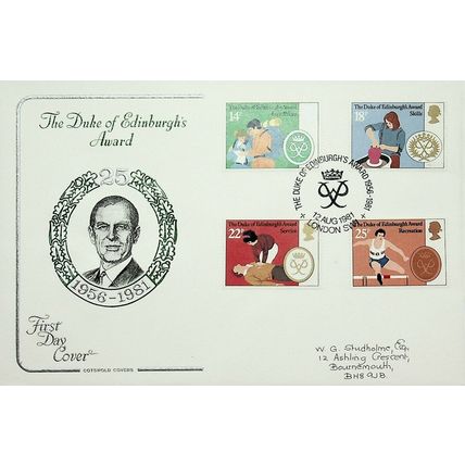 1981 Duke Of Edinburgh's Award, London Postmark, Cotswold FDC