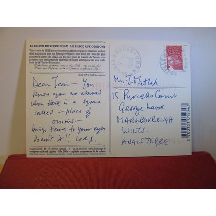LA PLACE AUX OIGNONS, LILLE, FRANCE used postcard 2003 pm =